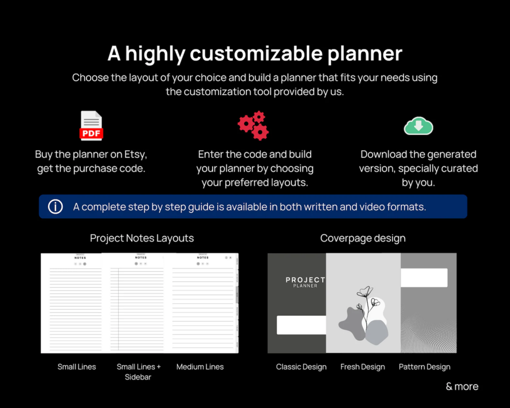 Digital Project Planner - Business Planner Template | E Planner Hub